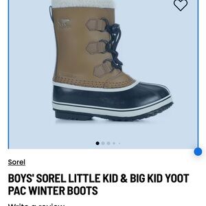 Sorel Kids Boots - Brown and Black